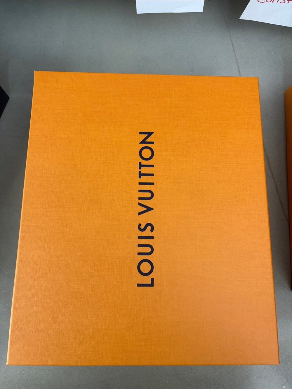 Louis Vuitton Orange Box with Black Logo